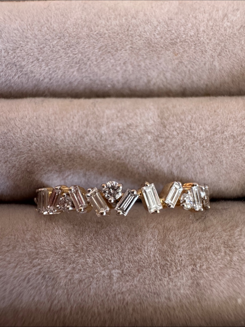 Shahla Karimi 14K Gold 0.32ct Lab Diamond Baguette Ring